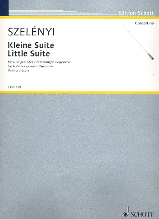 Kleine Suite fr 4-stimmigen Geigenchor oder 4 Geigen allein Partitur