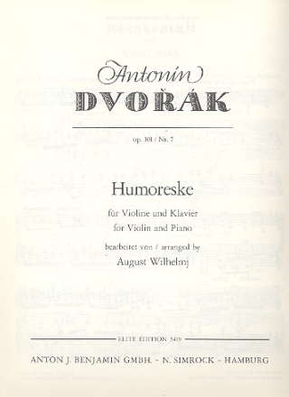 Humoreske op.101,7 fr Violine und Klavier