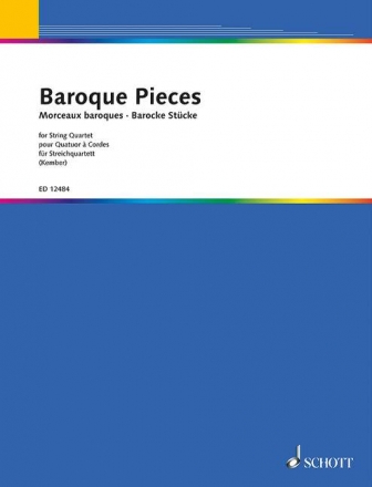 Baroque Pieces for string quartet parts