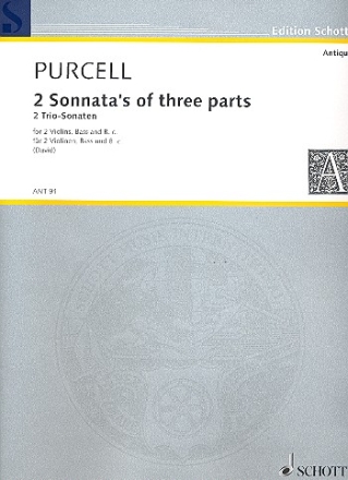 2 Sonata's of three Parts fr 2 Violinen und Bc