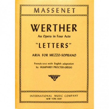 The Letters from 'Werther' for voice and piano (fr/en) PROCTER-GREGG, HUMPHREY, ED.