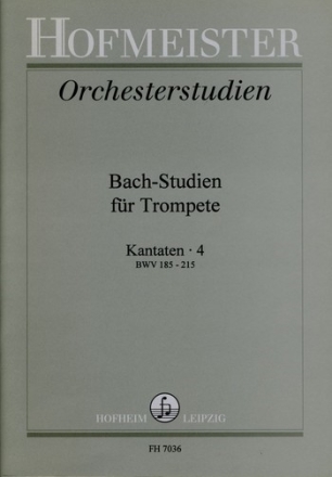 Bach-Studien fr Trompete Band 4 Kantaten BWV185-215