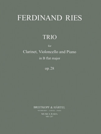 Trio op.28 fr Klarinette, Violoncello und Klavier