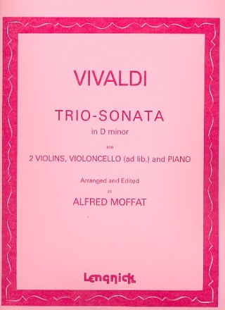 Trio-Sonate d minor for 2 violins / violoncello (ad lib.) and piano