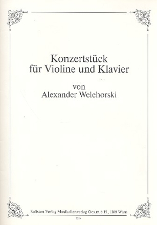 Konzertstck fr Violine und Klavier