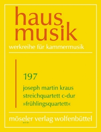 Streichquartett C-Dur Partitur und Stimmen