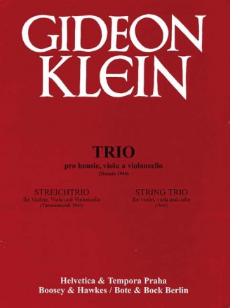 Streichtrio fr Violine, Viola, und Violoncello Partitur und Stimmen