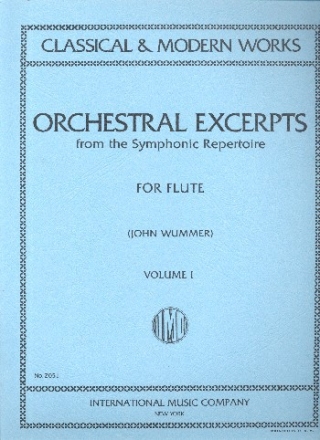 Orchestral Excerpts from the symphonic Repertoire vol.1 for flute