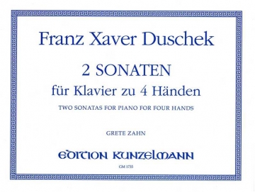 2 Sonaten fr Klavier zu 4 Hnden