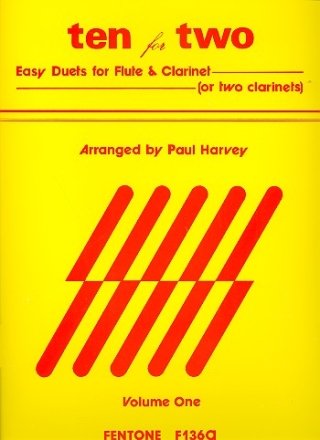 Ten for Two vol.1 - Easy Duets for flute and clarinet (or 2 clarinets)