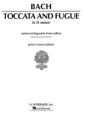 Toccata and Fugue d minor for piano arranged by Carl Tausig