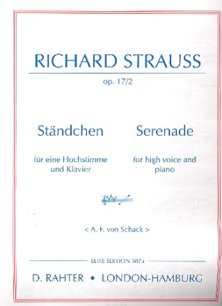 Stndchen op.17,2 fr Gesang und Klavier (hoch)