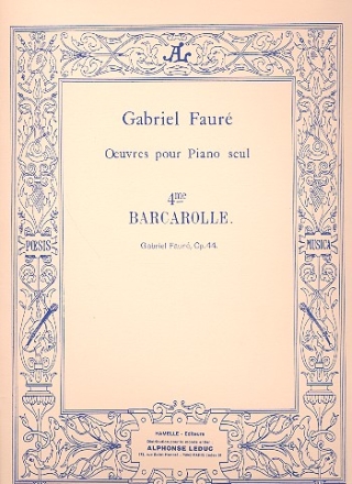 Barcarolle no.4 op.44  pour piano