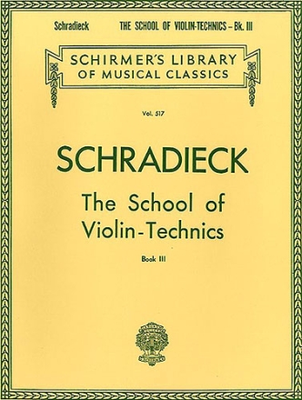 The School of Violin Technics vol.3