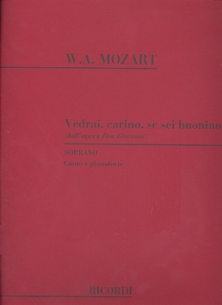 Vedrai, carino, se sei buonino per canto (soprano) e pianoforte