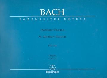 Matthus-Passion BWV244 fr Orgel (Kombinationsstimme Chor 1/2)