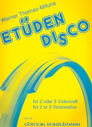 Etden-Disco fr 2 oder 3 Violoncelli Partitur und 2 Stimmen