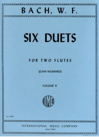 6 Duets vol.1 (4-6) for 2 flutes WUMMER, JOHN, ED.