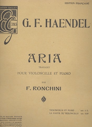 Aria pour violoncelle et piano