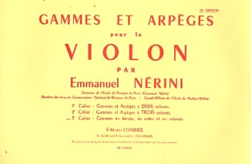 Gammes et arpges vol.3 pour violon Gammes en tierces, en sixtes...