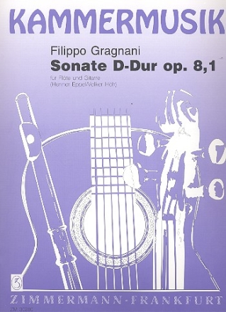 Sonate D-Dur op.8,1 fr Flte und Gitarre