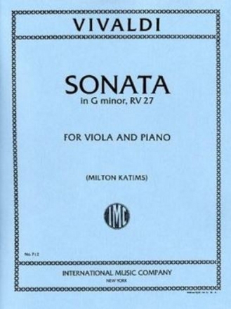 Sonata g minor for viola and piano