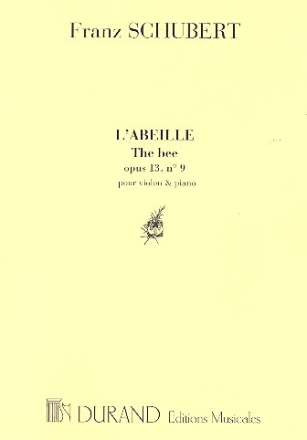 L'abeille op.13,9 pour violon et piano