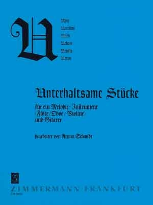 Unterhaltsame Stcke fr ein Melodieinstrument (Flte, Oboe, Violine) und Gitarre