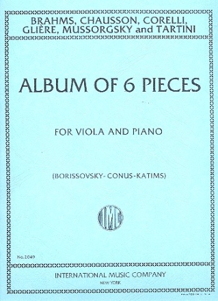 Album of 6 Pieces for viola and piano