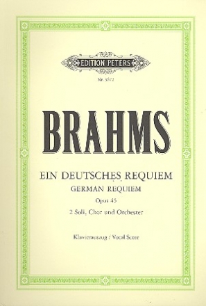 Ein deutsches Requiem op.45 fr Soli, Chor und Orchester Klavierauszug