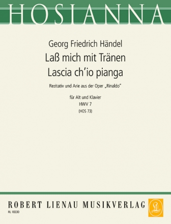 La mich mit Trnen  aus Rinaldo fr tiefe Singstimme und Klavier (dt/it)