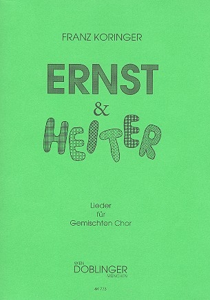 Ernst und heiter Lieder fr gem Chor