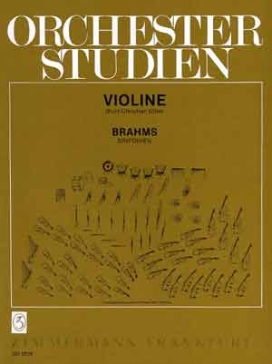 Orchesterstudien Violine Brahms Sinfonien 1. und 2. Violine