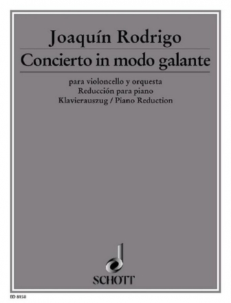 Concerto in modo galante fr Violoncello und Orchester Klavierauszug mit Solostimme