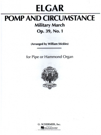 Pomp and Circumstance Military March op.39,1 for organ