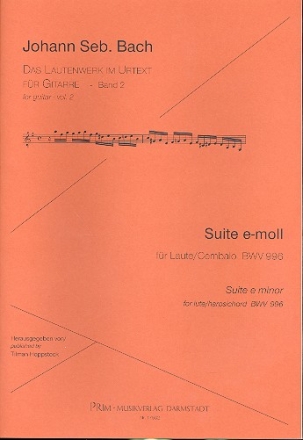 Suite e-Moll BWV996 fr Gitarre (orig. fr Laute)