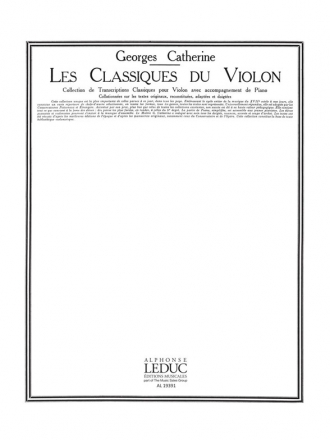 RONDOLETTO POUR VIOLON ET PIANO CATHERINE, G., ED. LES CLASSIQUES DU VIOLON NO.258