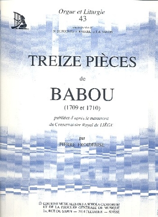 13 pices de Babou pour orgue