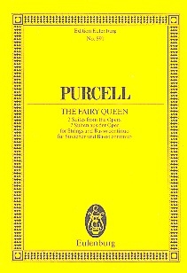 The fairy Queen (Auswahl) fr Streicher und Bc Studienpartitur