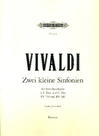 Sinfonia Nr.1 RV719 und Nr.2 RV146 fr Streicher und Bc Partitur