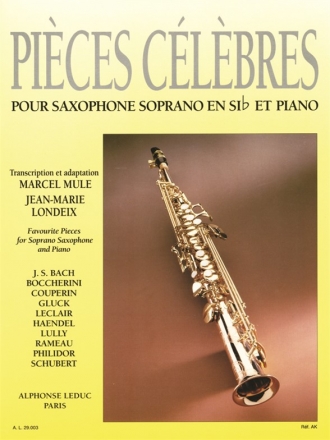 Pices clbres pour saxophone en si b et piano