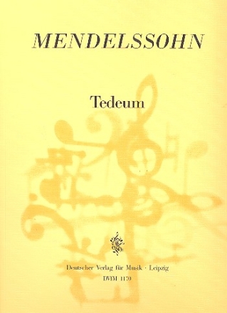 Tedeum fr Soli, Doppelchor und Bc Partitur und Bass-Stimme