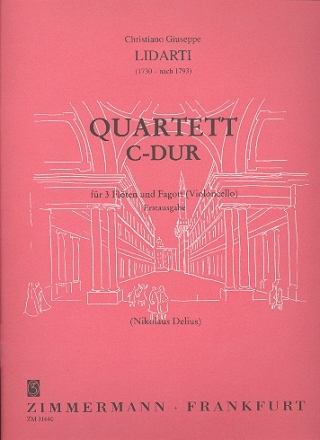 Quartett C-Dur fr 3 Flten und Fagott (Violoncello)