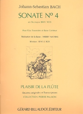 Sonate do majeur no.4 BWV1033 pour flute et bc