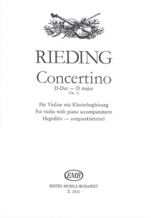 Concertino D-Dur op.5 fr Violine und Klavier