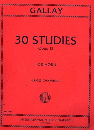 30 Studies op.13 for horn