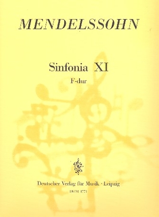 Sinfonia F-Dur Nr.11 fr Streichorchester Partitur