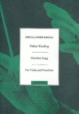 Slumber Song op.22,1 for violin and piano Verlagskopie