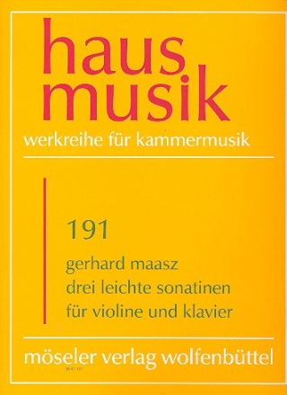 3 leichte Sonatinen fr Violine und Klavier