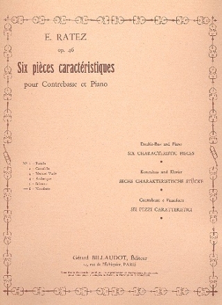 Novelette op.46,6 pour contrebasse et piano